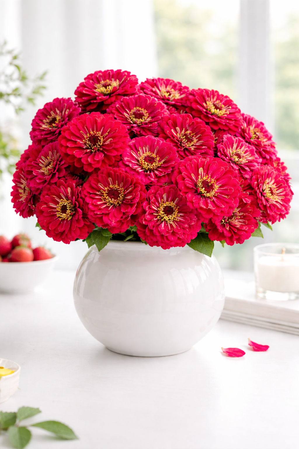 ZINNIA - BENARY CARMINE