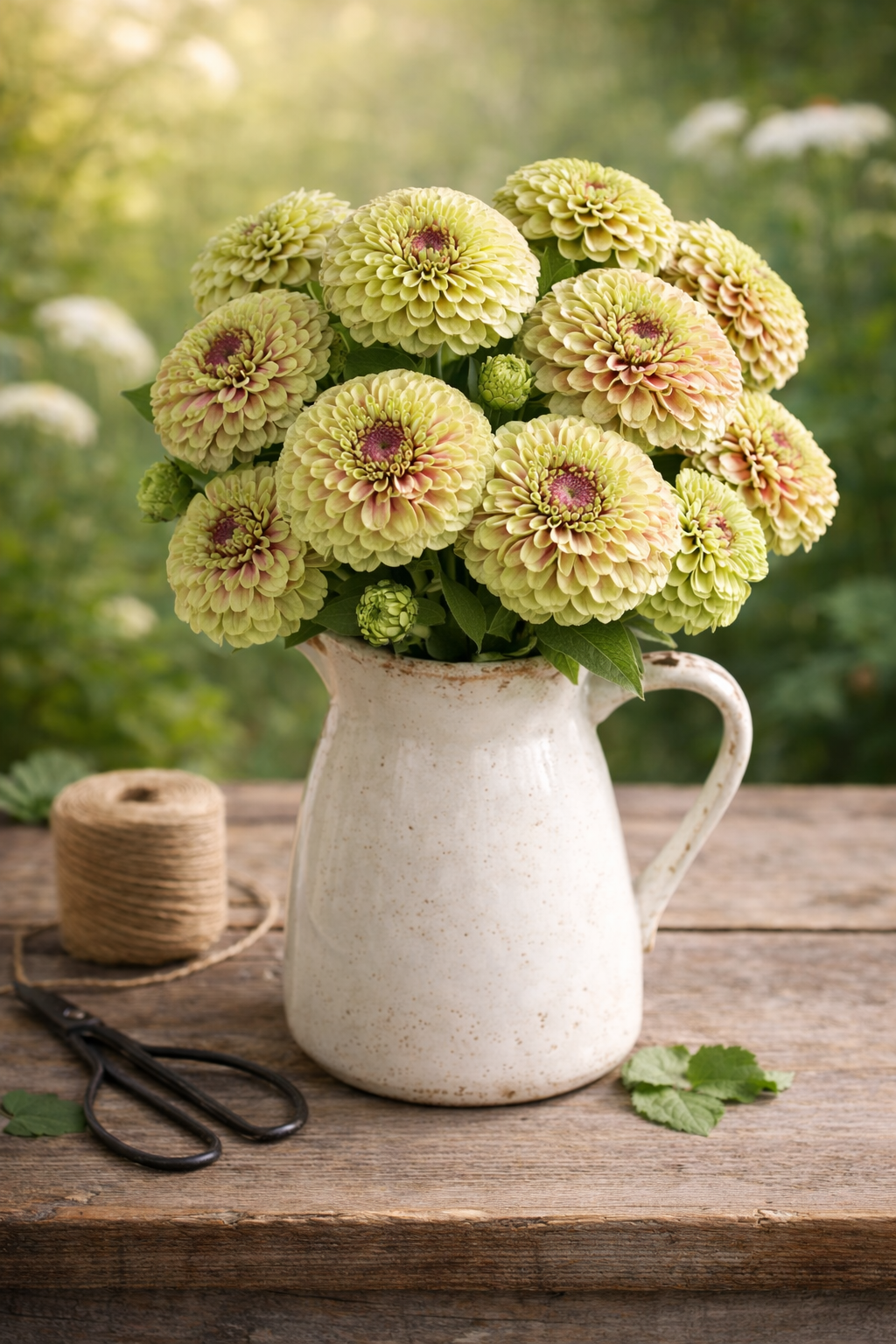 ZINNIA - QUEENY LIME BLUSH