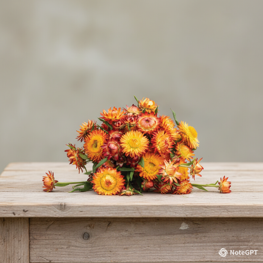 STRAWFLOWER - KING SIZE ORANGE