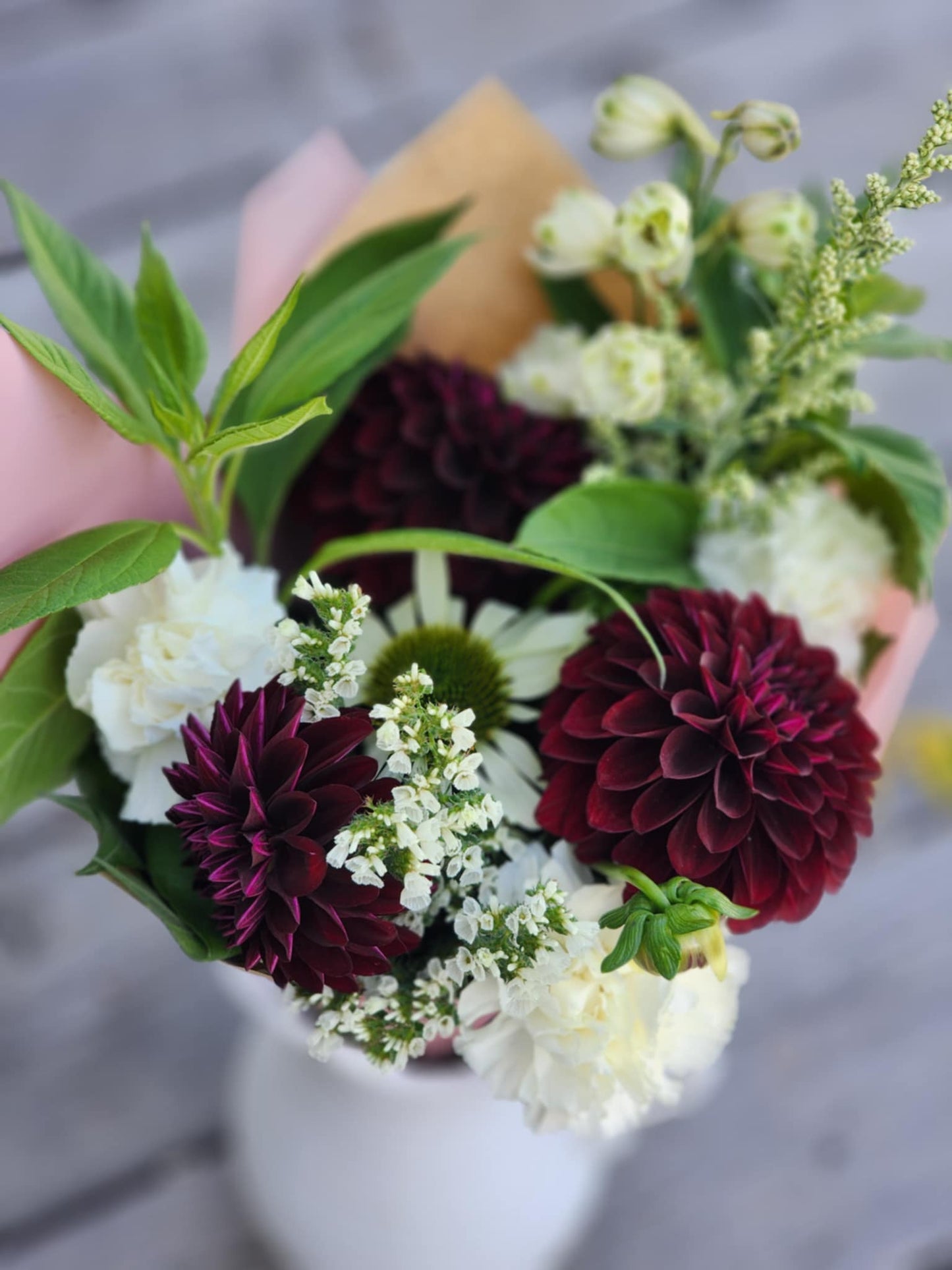 SPARWOOD: 4 SPRING - FALL BOUQUETS